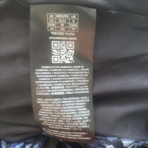 GUESS Blue Leopard Print Bodycon Woman's Dress Sz XS - Picture 8 of 9